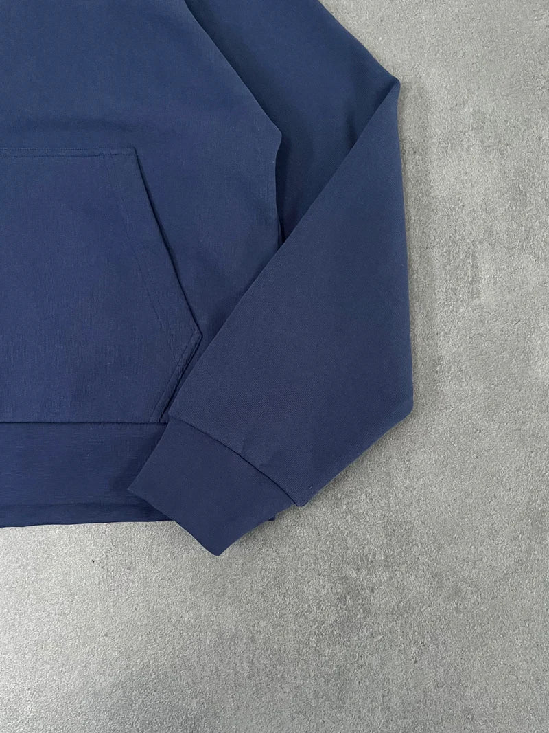 NAVY ZIP-HOODIE